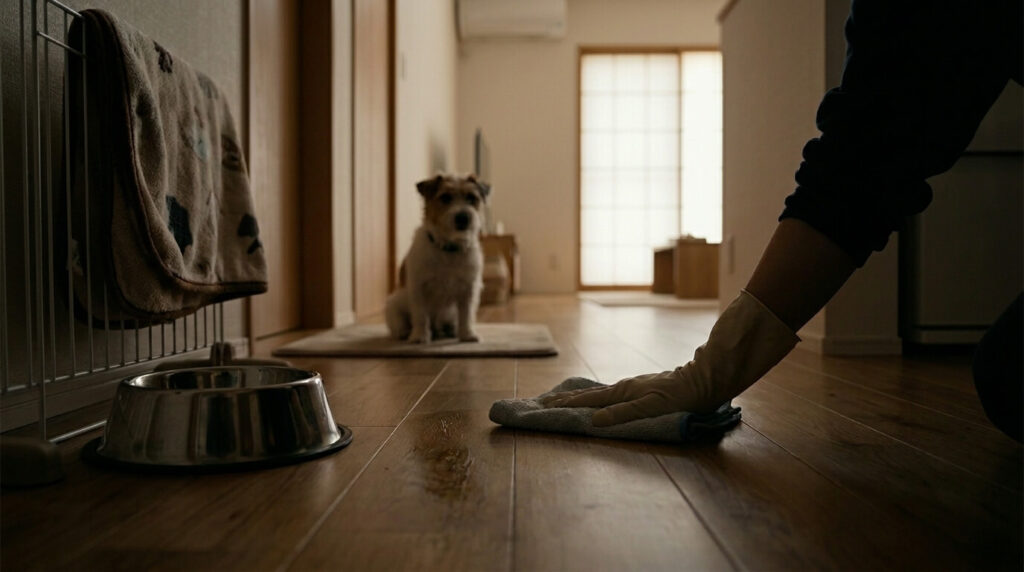 犬のジアルジア消毒方法｜食器・床・寝具の洗い方と家庭でできる再感染対策